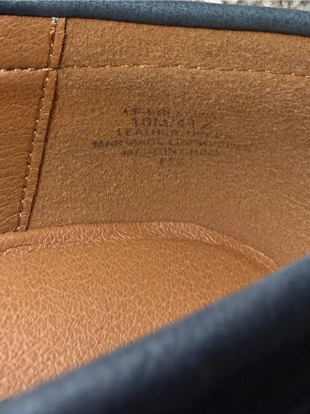 Lucky Brand Women’s Black Leather Slip-On Loafers